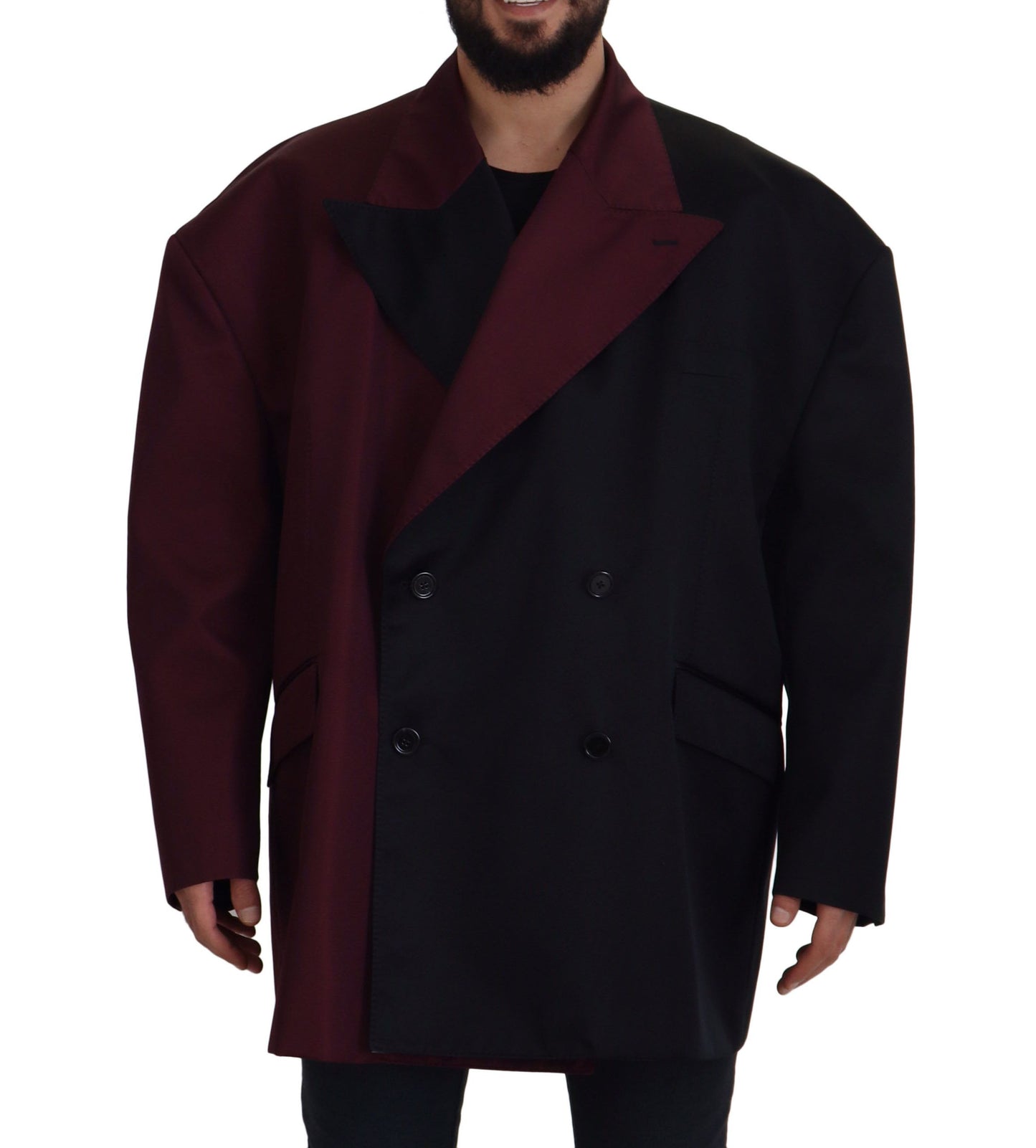 Veste croisée bordeaux Dolce &amp; gabbana