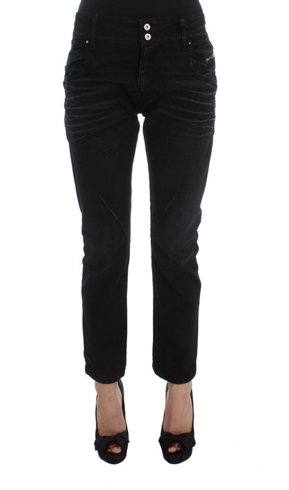 Costume National Elegant Black Slouchy Fit Jeans for Trendsetters