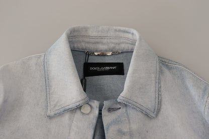 Veste en jean bleu clair Dolce &amp; gabbana