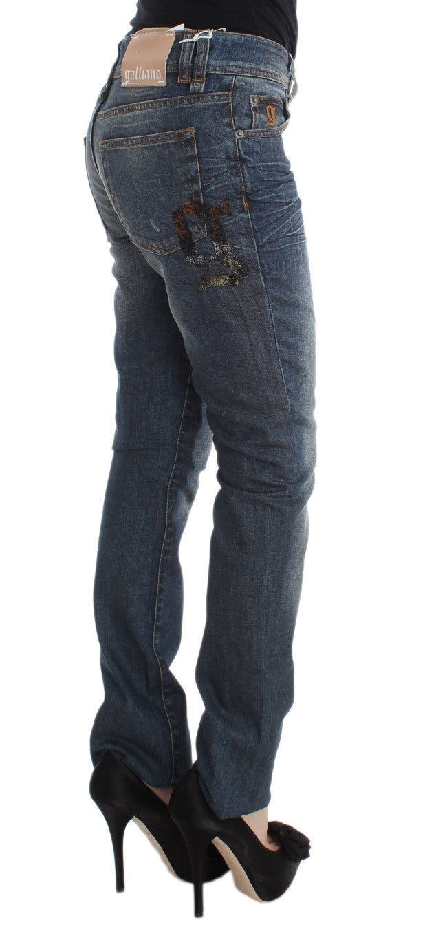 John Galliano jean slim bleu