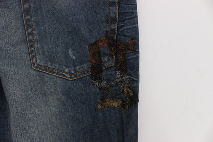 John Galliano jean slim bleu