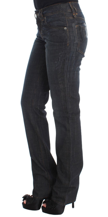 Jean de créateur coupe bootcut coupe slim John Galliano