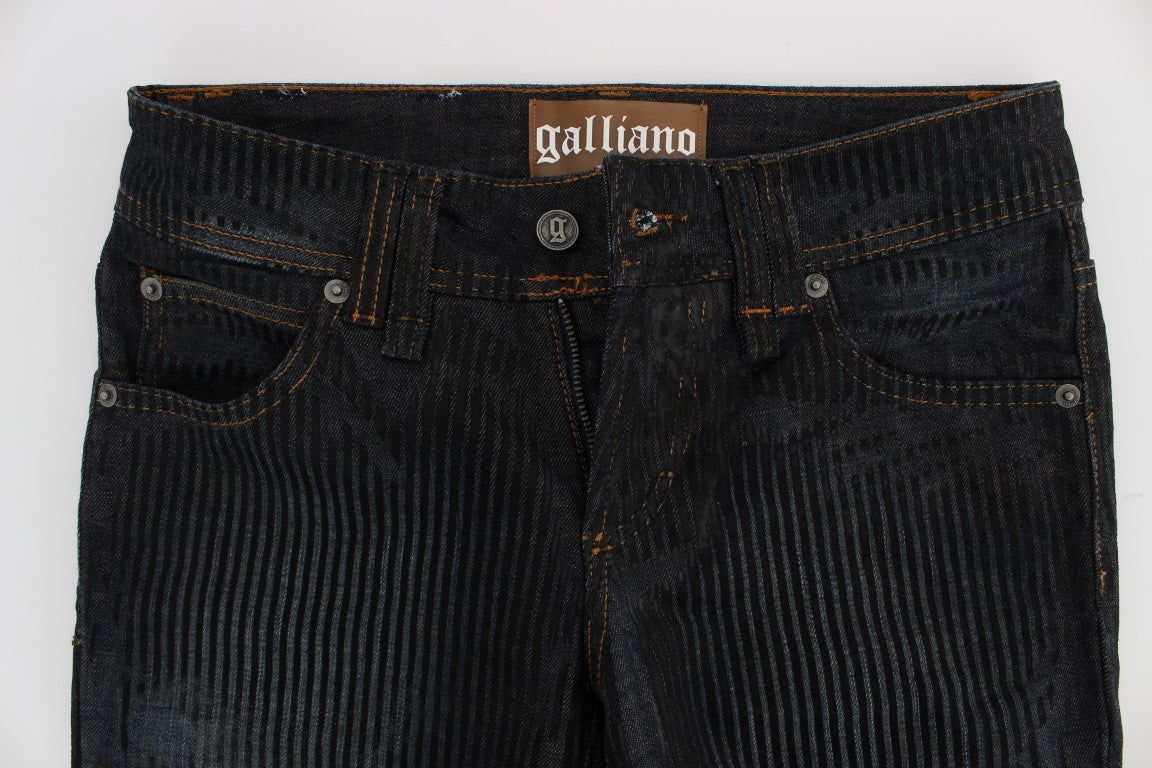 Jean de créateur coupe bootcut coupe slim John Galliano