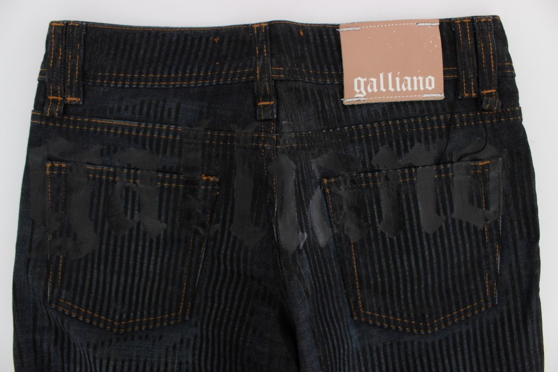 Jean de créateur coupe bootcut coupe slim John Galliano