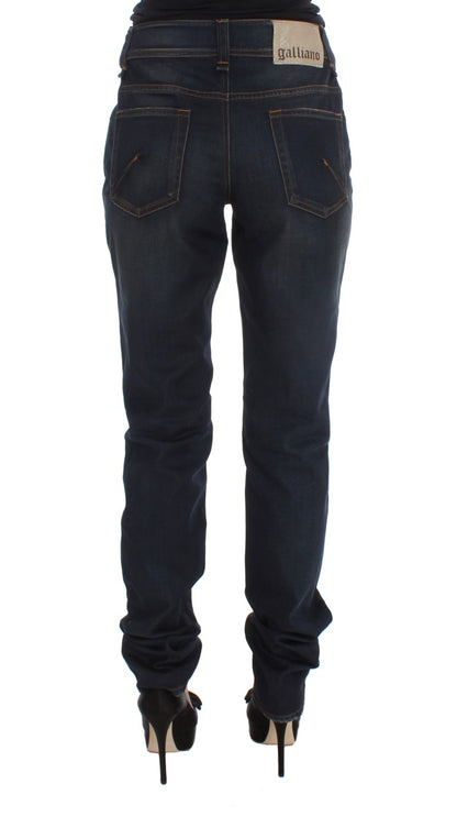 John Galliano Chic Boyfriend Fit Blue Jeans