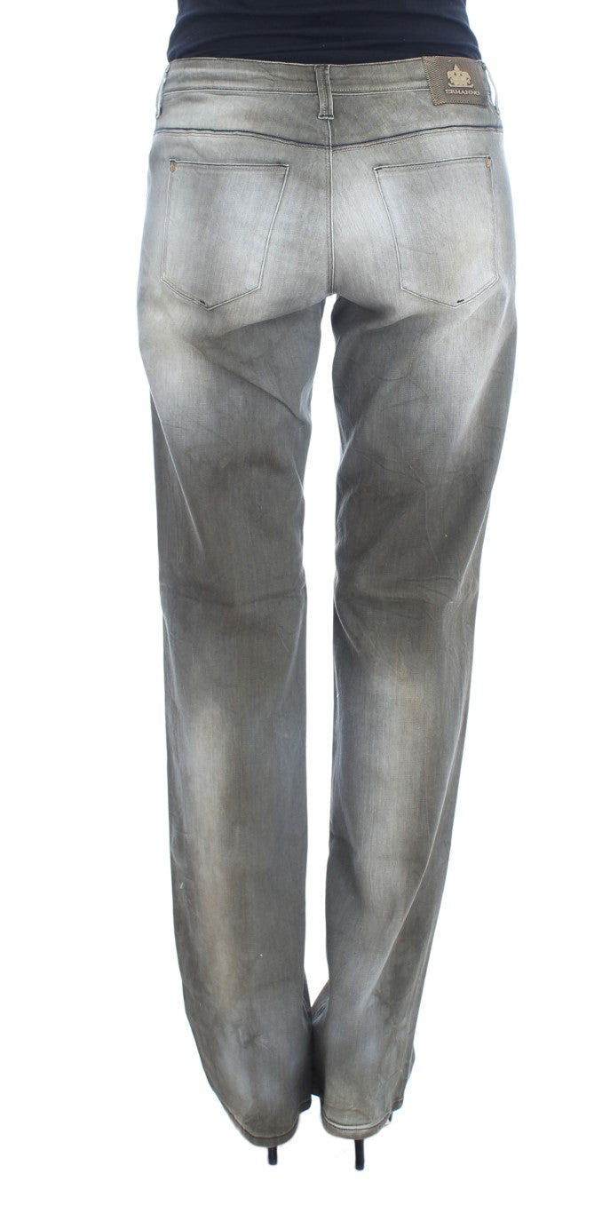 Jean boyfriend Ermanno Scervino gris délavé