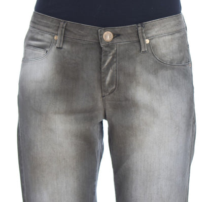 Jean boyfriend Ermanno Scervino gris délavé