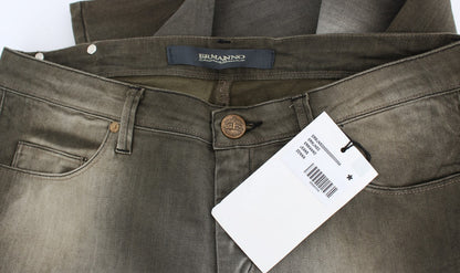 Jean boyfriend Ermanno Scervino gris délavé