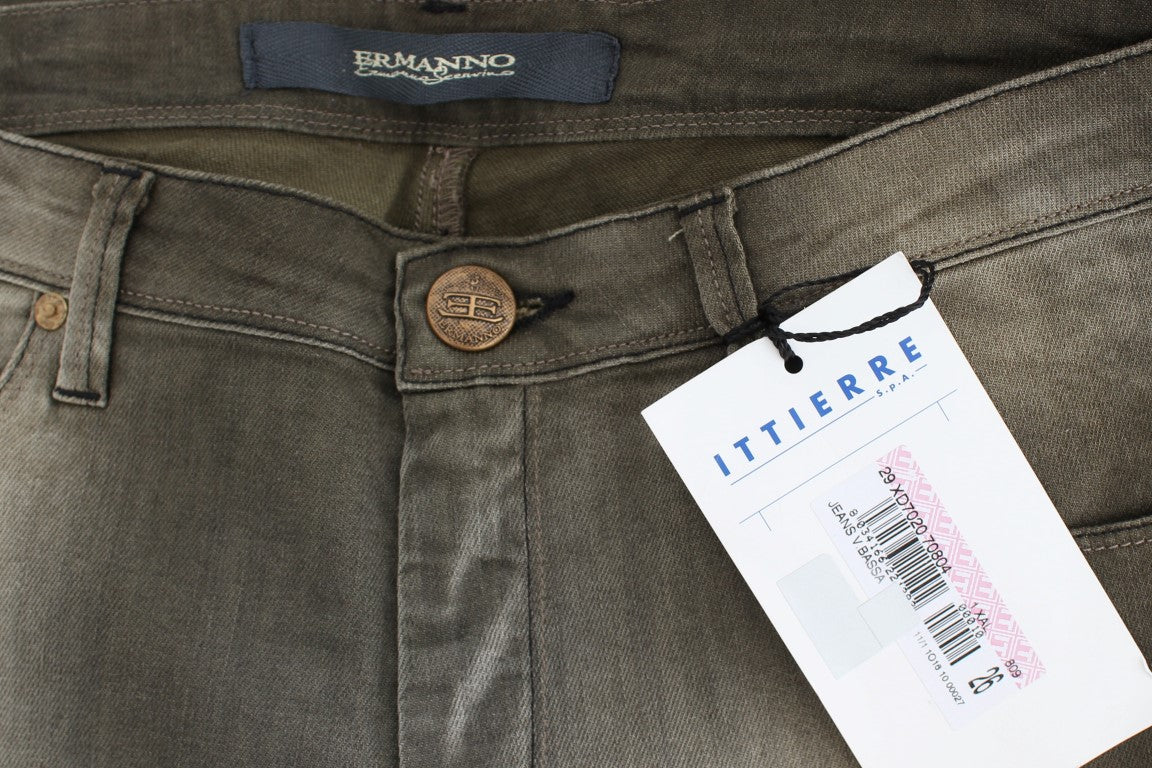 Jean boyfriend Ermanno Scervino gris délavé