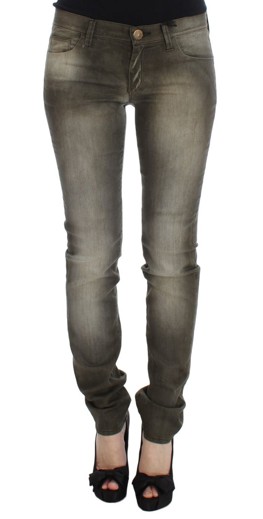 Ermanno scervino denim italien coupe slim gris