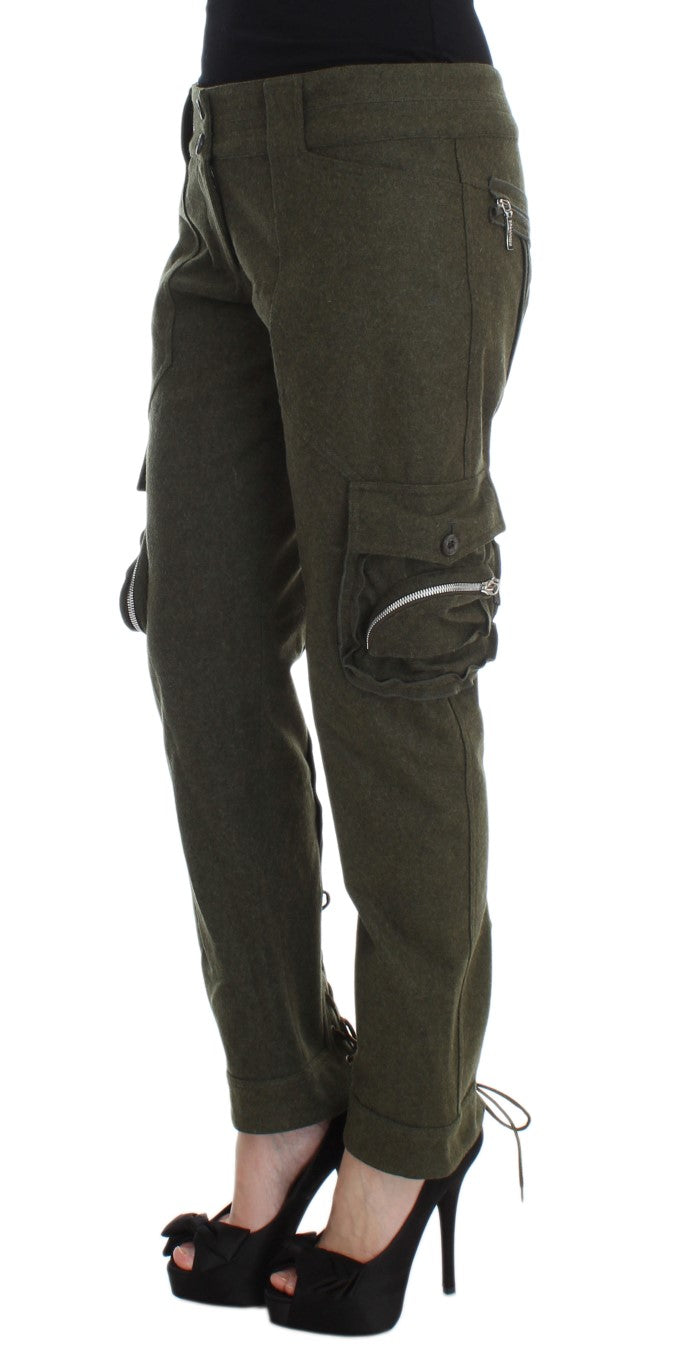 Pantalon cargo vert Ermanno Scervino pour un style sans effort