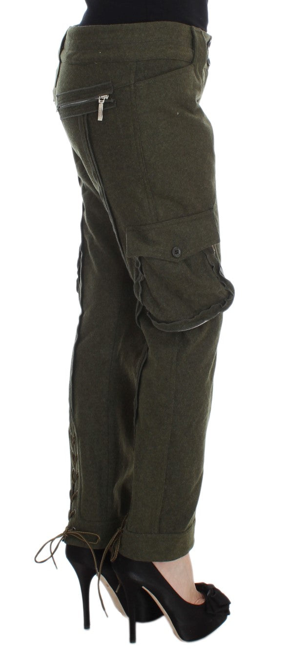 Pantalon cargo vert Ermanno Scervino pour un style sans effort