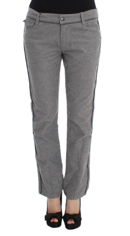 Ermanno scervino pantalon décontracté en coton gris