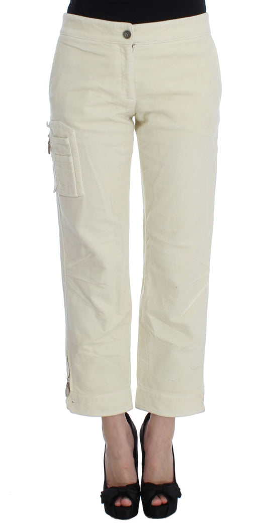 Ermanno scervino pantalon court capri beige