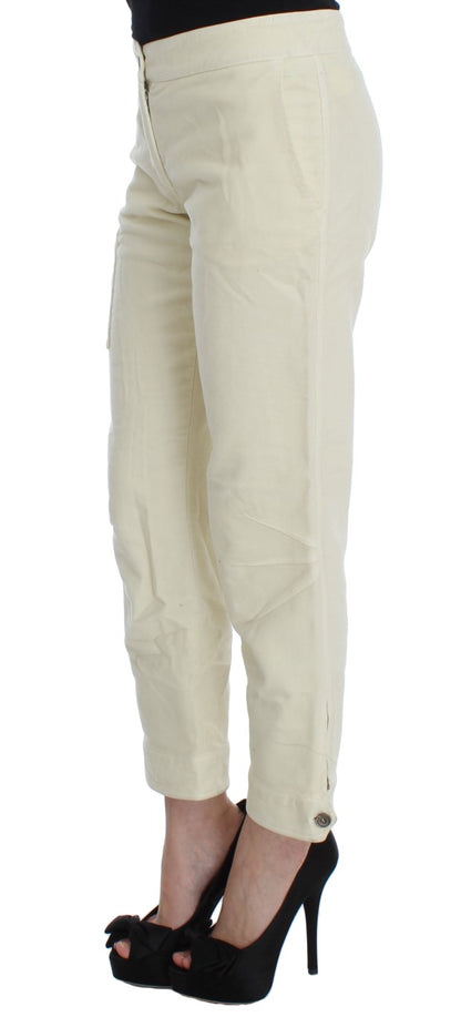 Ermanno scervino pantalon court capri beige