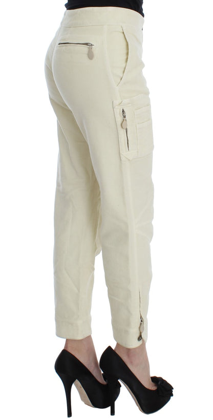 Ermanno scervino pantalon court capri beige