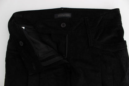 Ermanno scervino jean large en coton noir