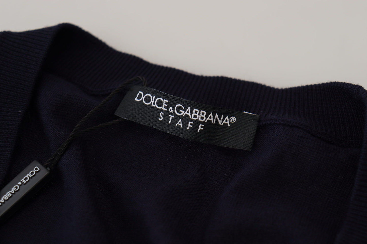 Dolce &amp; Gabbana - Pull cardigan en laine vierge - Bleu