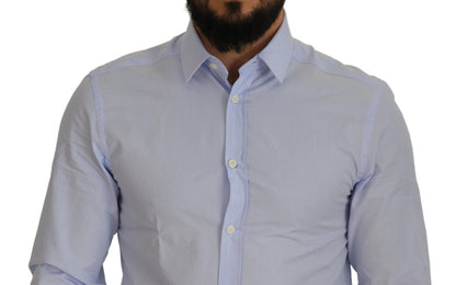 Chemise habillée bleu clair de la collection Versace