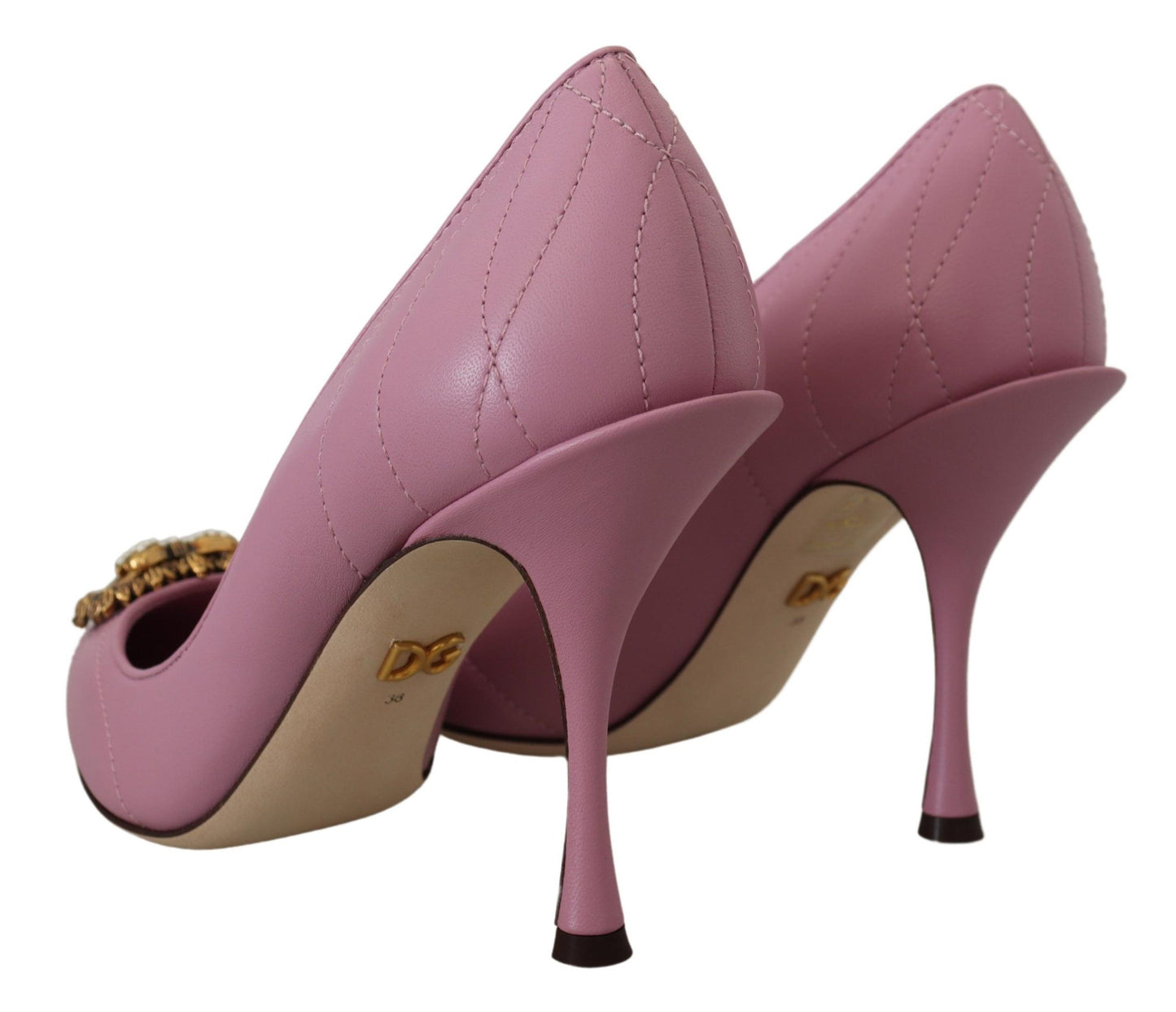 Dolce &amp; Gabbana - Devotion - Escarpins en cuir - Rose