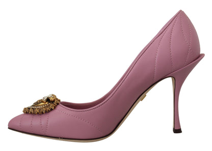 Dolce &amp; Gabbana - Devotion - Escarpins en cuir - Rose