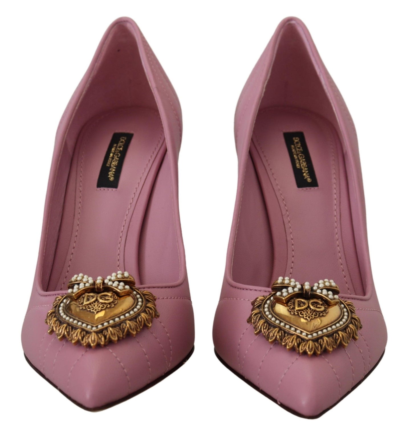 Dolce &amp; Gabbana - Devotion - Escarpins en cuir - Rose