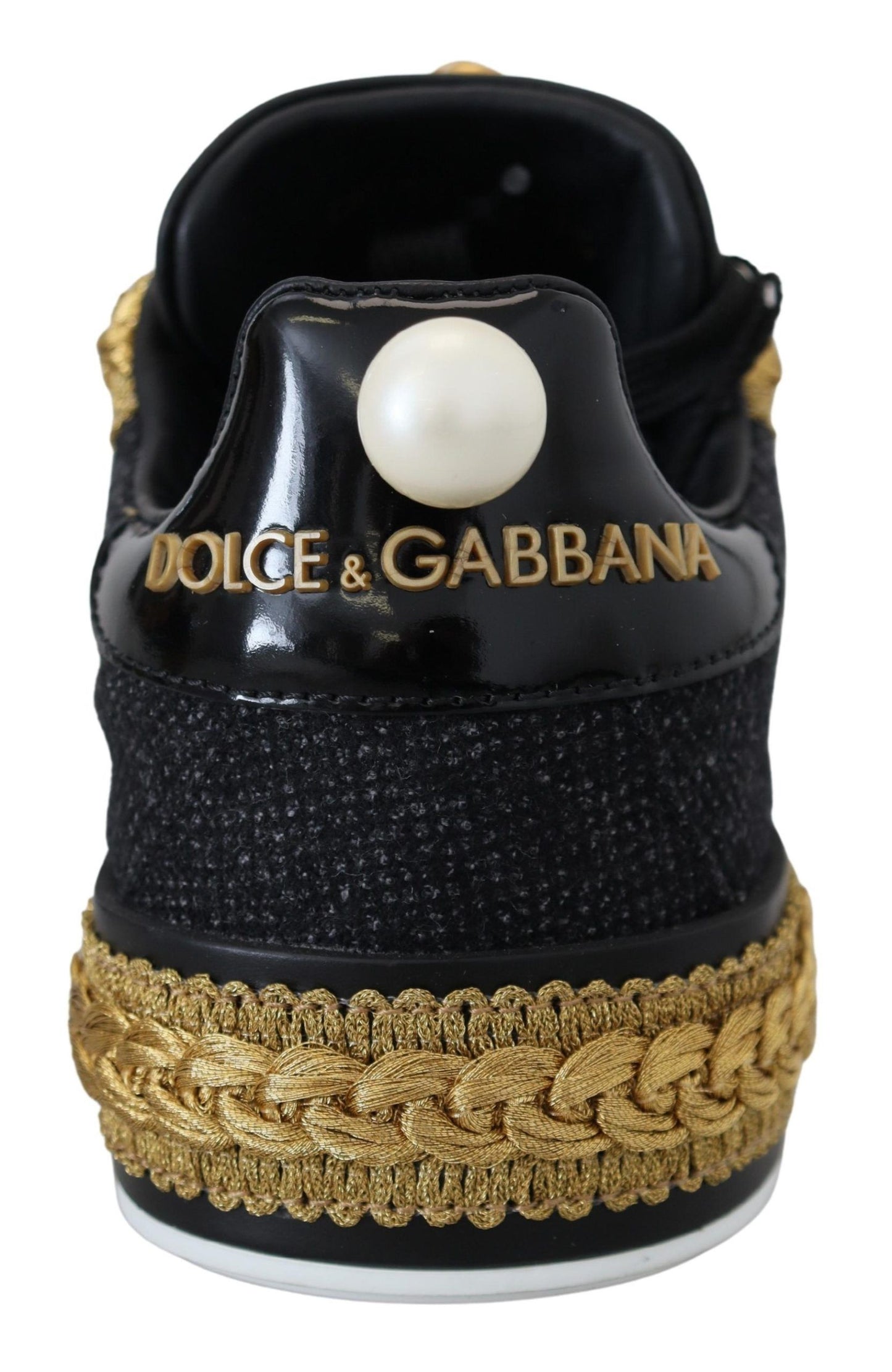 Dolce &amp; Gabbana - Portofino - Baskets en cuir - Noir