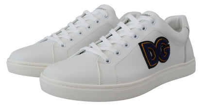 Baskets homme en cuir blanc Dolce &amp; gabbana