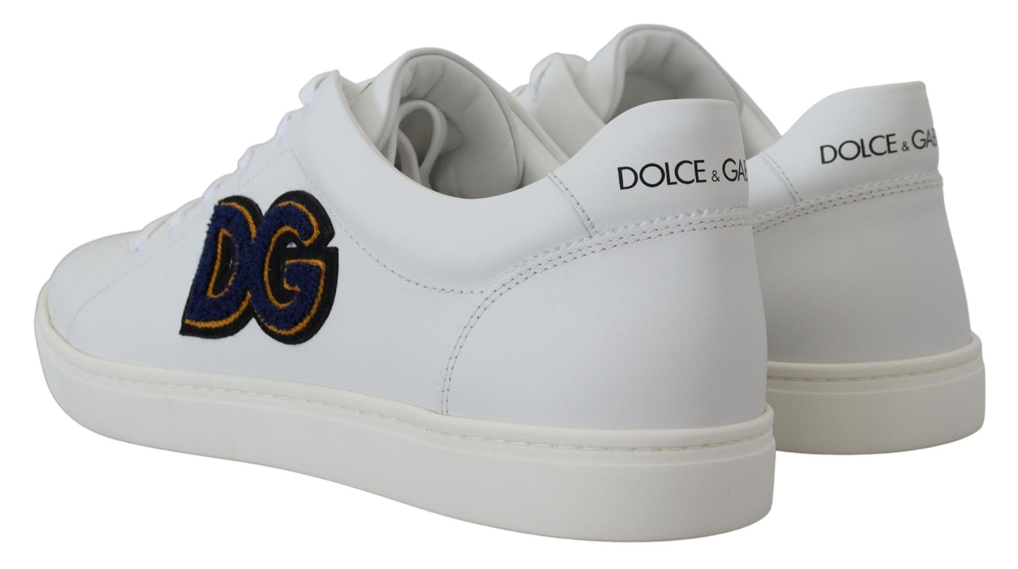 Baskets homme en cuir blanc Dolce &amp; gabbana