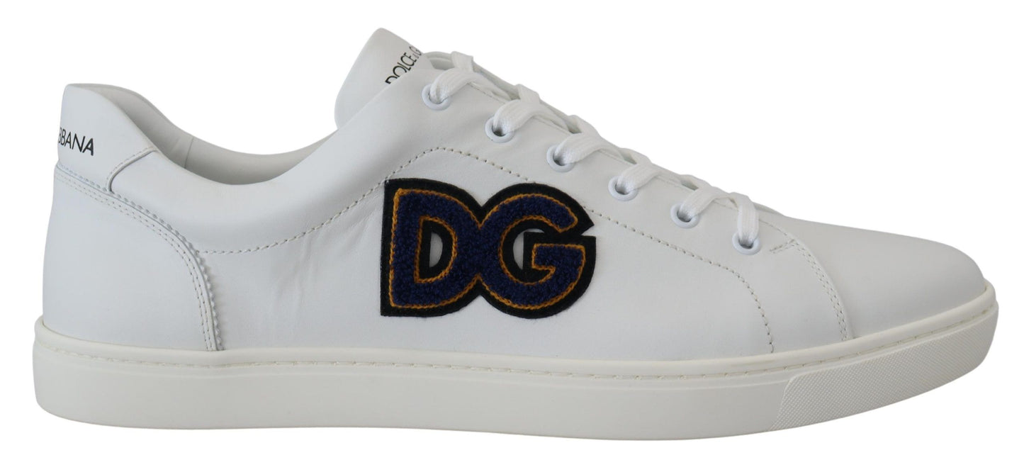 Baskets homme en cuir blanc Dolce &amp; gabbana