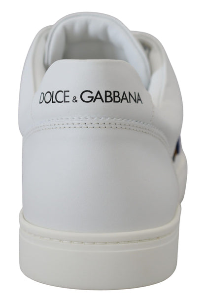 Baskets homme en cuir blanc Dolce &amp; gabbana