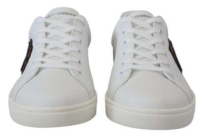 Baskets homme en cuir blanc Dolce &amp; gabbana