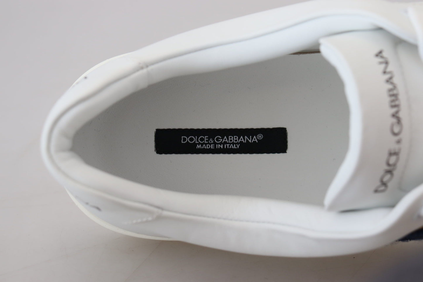 Baskets homme en cuir blanc Dolce &amp; gabbana