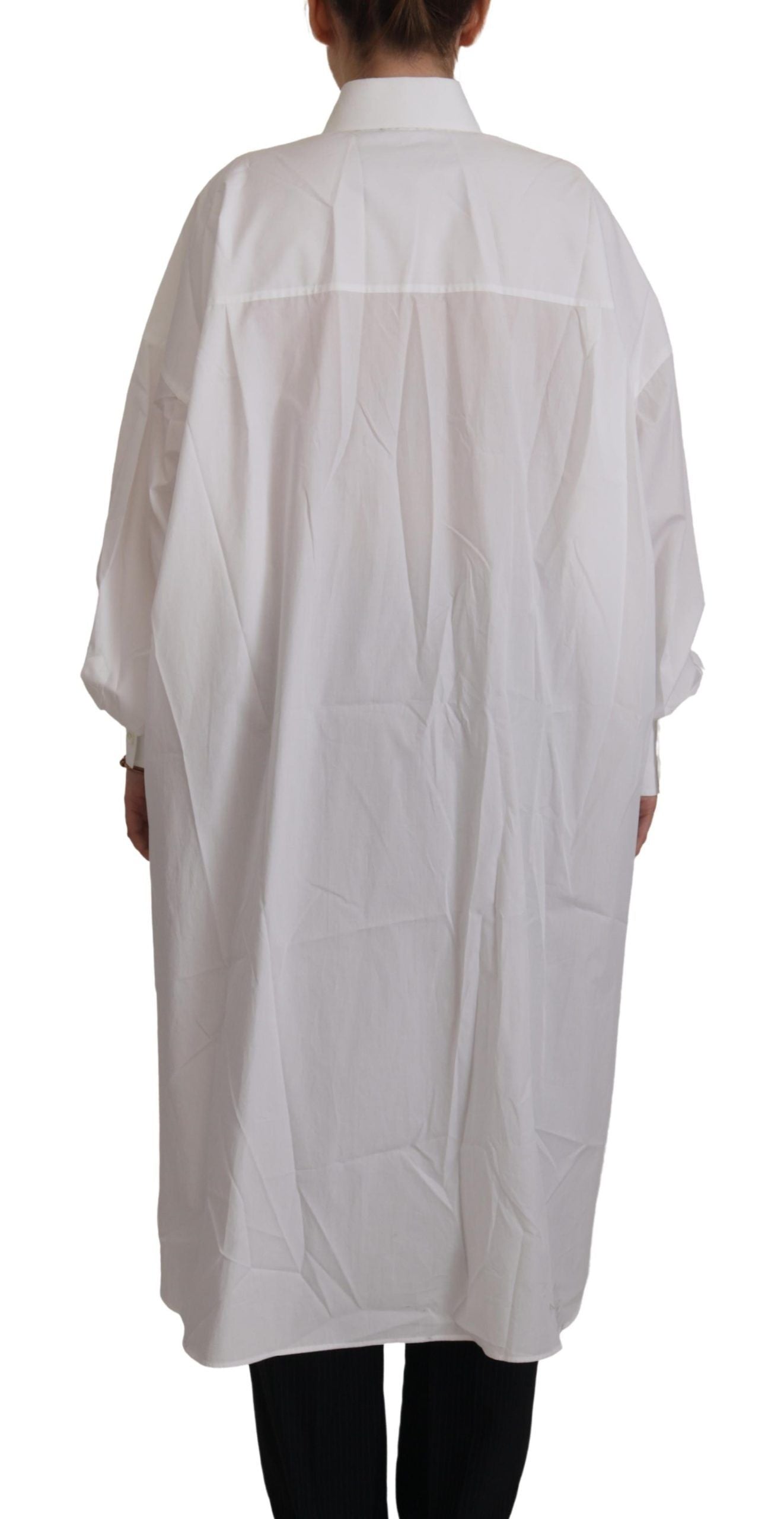 Chemise boutonnée en coton blanc Dolce &amp; gabbana