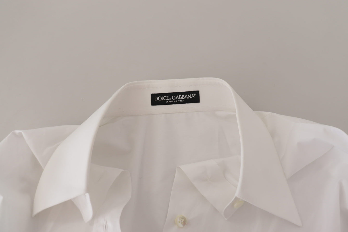 Chemise boutonnée en coton blanc Dolce &amp; gabbana