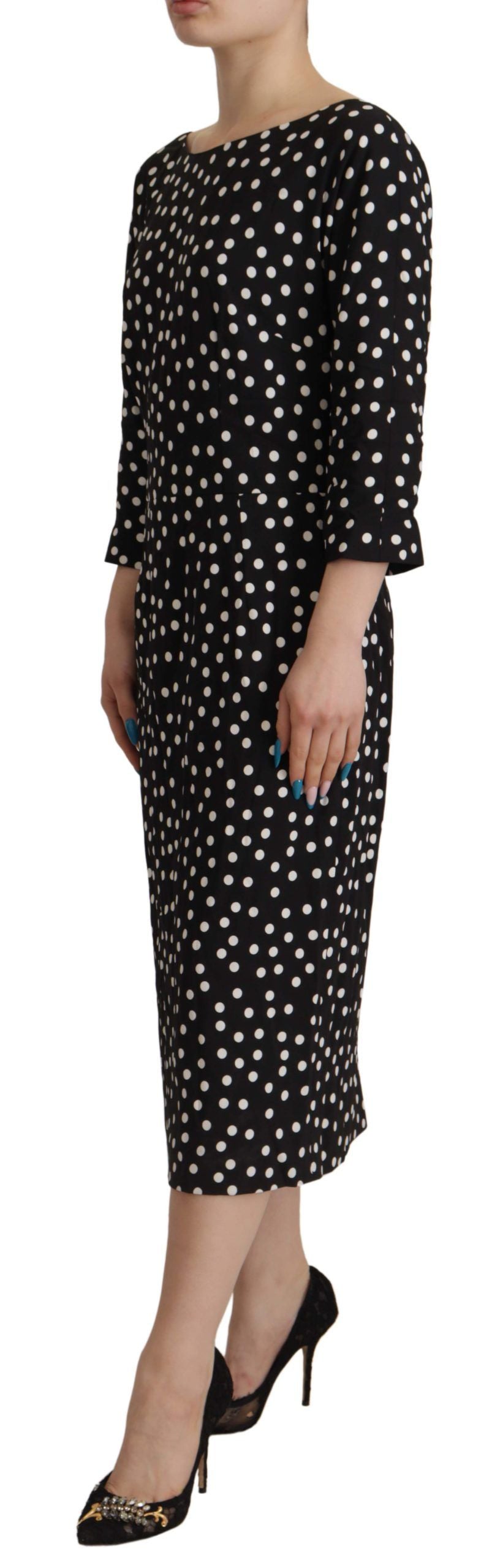 Dolce &amp; Gabbana midi fourreau à pois