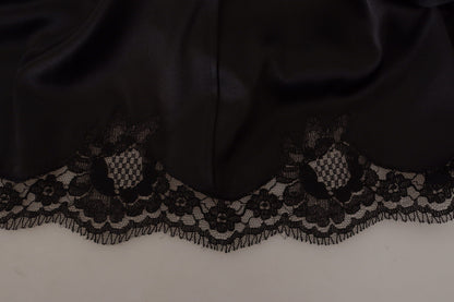 Dolce &amp; gabbana robe trapèze noire à col en V