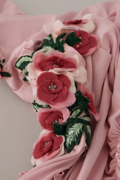 Dolce &amp; Gabbana - Robe moulante rose à une épaule