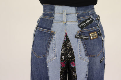 Dolce &amp; gabbana jean large multicolore taille haute