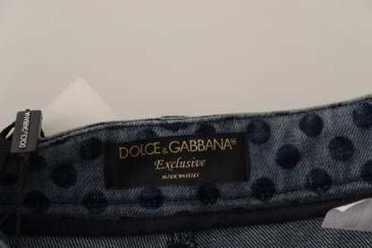 Dolce &amp; Gabbana - Jean skinny taille haute à fleurs