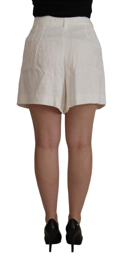 Dolce &amp; gabbana short jupe-culotte blanc taille haute