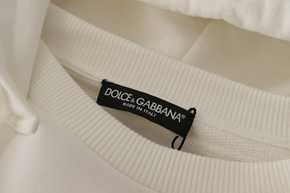 Pull à capuche blanc Dolce &amp; Gabbana