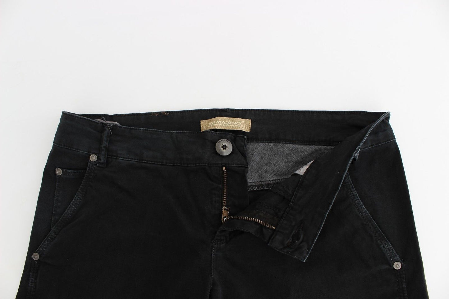 Ermanno Scervino - Jean slim noir élégant de créateur