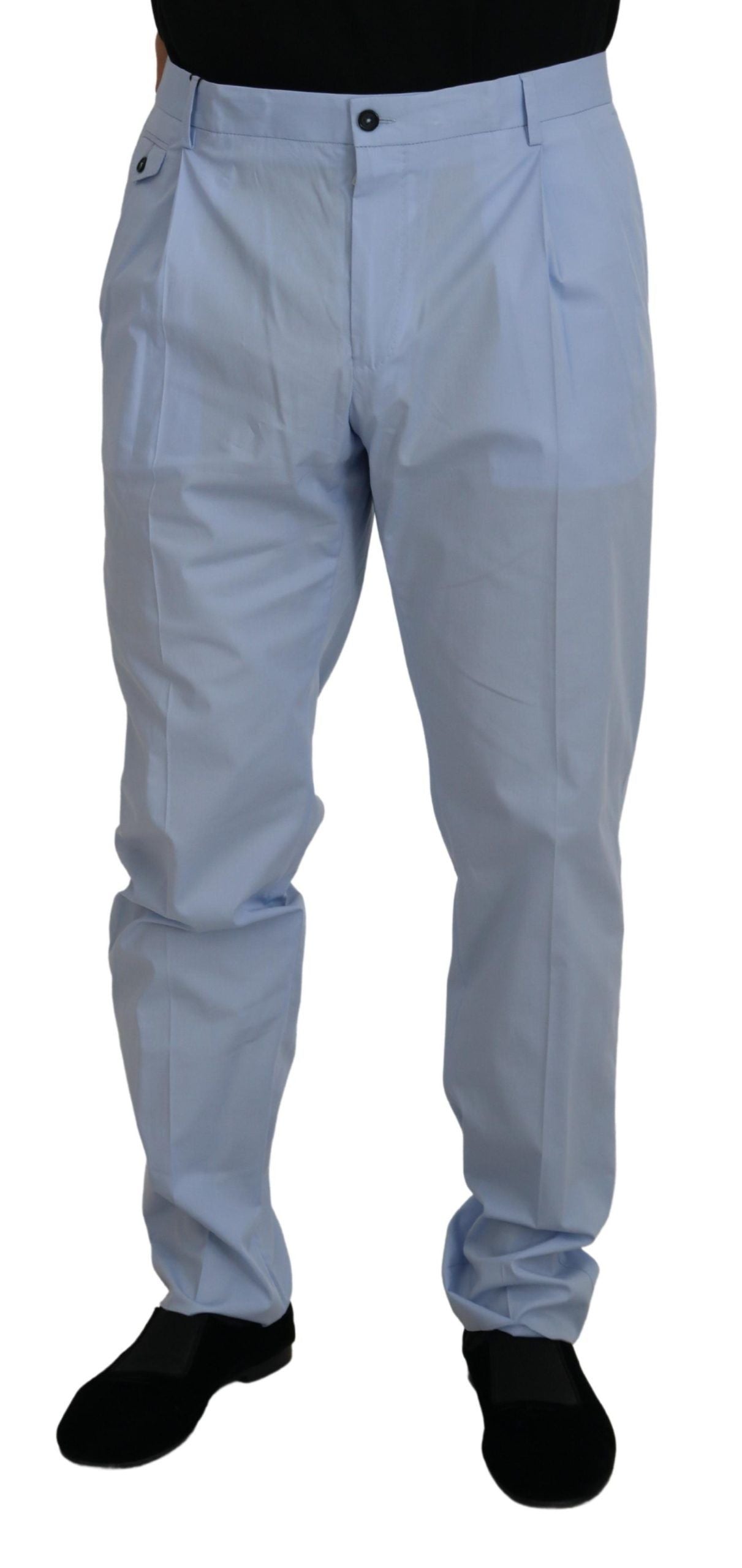 Dolce &amp; Gabbana - Pantalon chino slim - Bleu clair