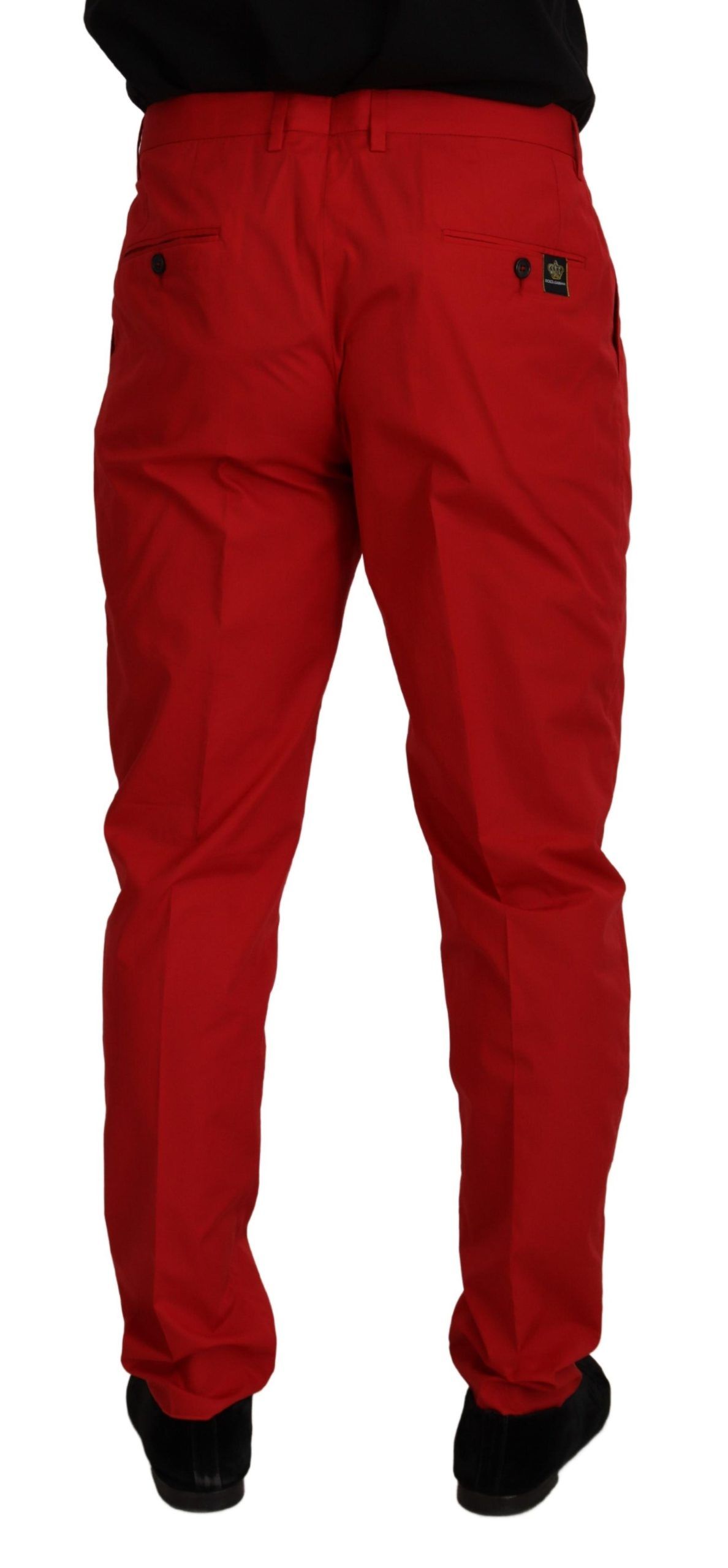 Dolce &amp; Gabbana - Pantalon chino coupe slim cramoisi