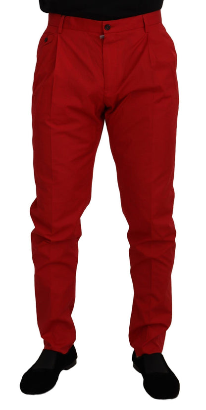 Dolce &amp; Gabbana - Pantalon chino coupe slim cramoisi