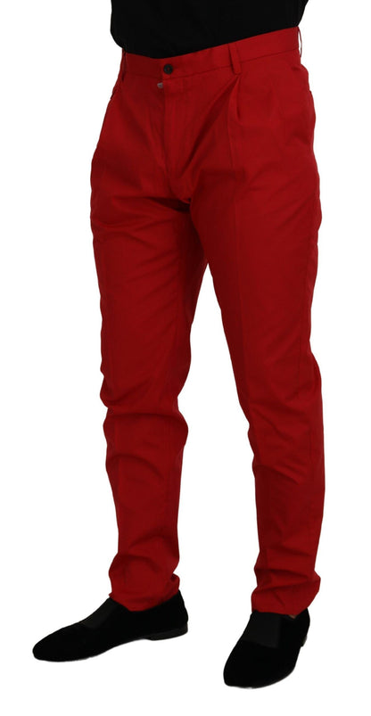 Dolce &amp; Gabbana - Pantalon chino coupe slim cramoisi