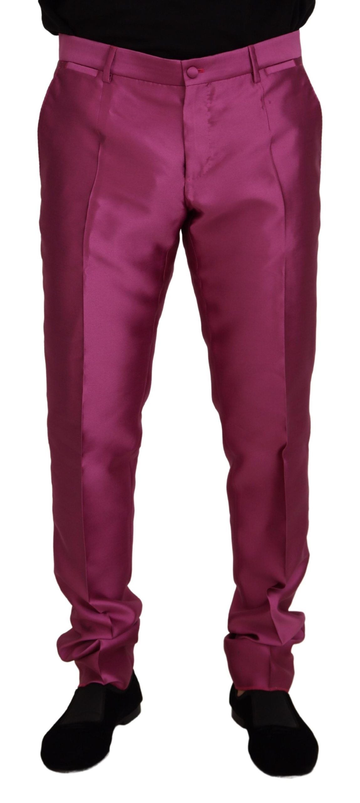 Dolce &amp; Gabbana - Pantalon habillé coupe slim - Rose