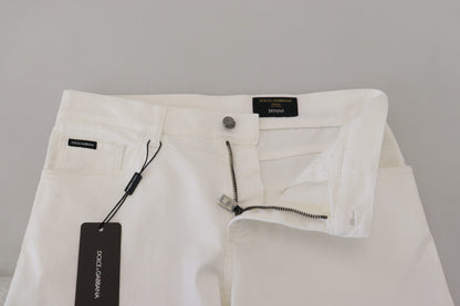 Dolce &amp; Gabbana - Jean skinny blanc coupe slim