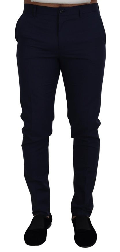 Dolce &amp; Gabbana pantalon de costume bleu coupe slim